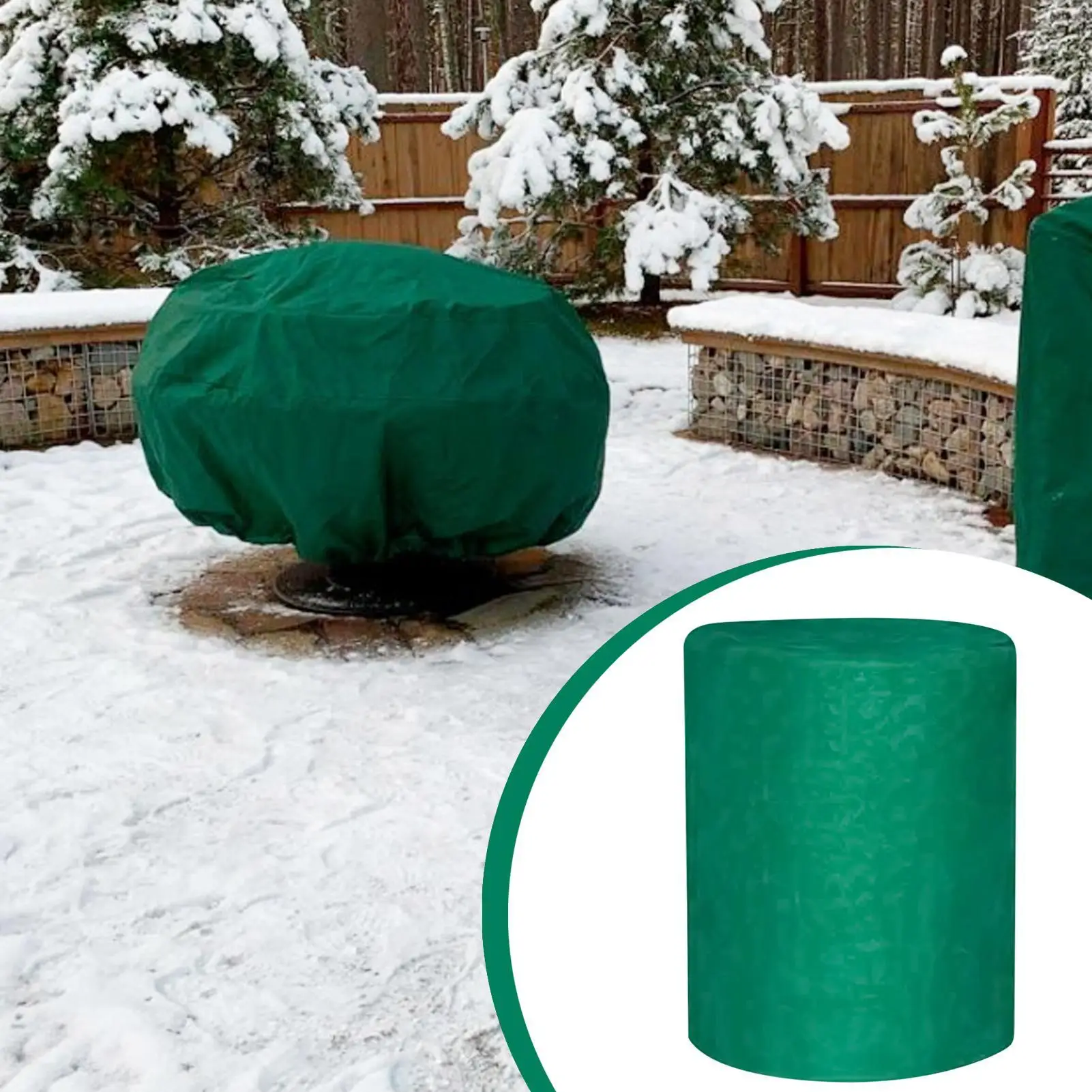 Plant Covers Freeze Protection 2 Pieces Drawstring Cold Proof Outdoor Frost Cold Weather Cover For Outdoor Landscape Tree Farm
