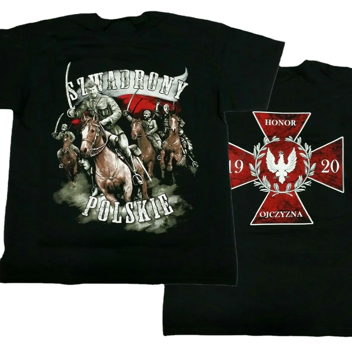 Unique Polish Cavalry Cross Medal of Honor Printed T-Shirt. Summer Cotton O-Neck Short Sleeve Mens T Shirt New Size S-3XL