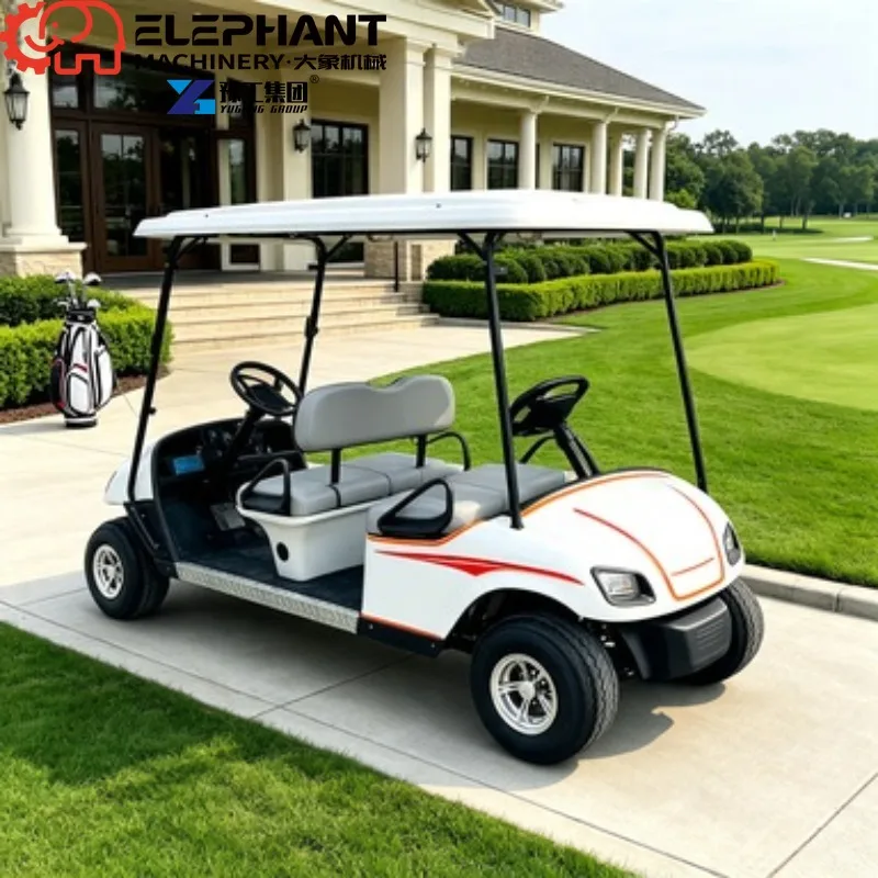 Electric Golf Cart, New Design Luxury Hunting Cart Street Legal Low Speed Vehicle With Complete Lights