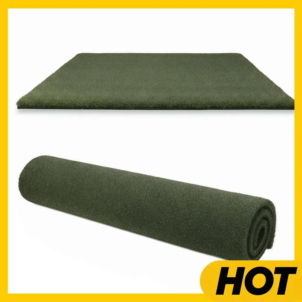 Tapete de Práctica de Golf de 5x5 pies con Líneas de Tee, Tapete de Entrenamiento de Bateo Artificial de 35 mm, Regalos para Hombres y Padres