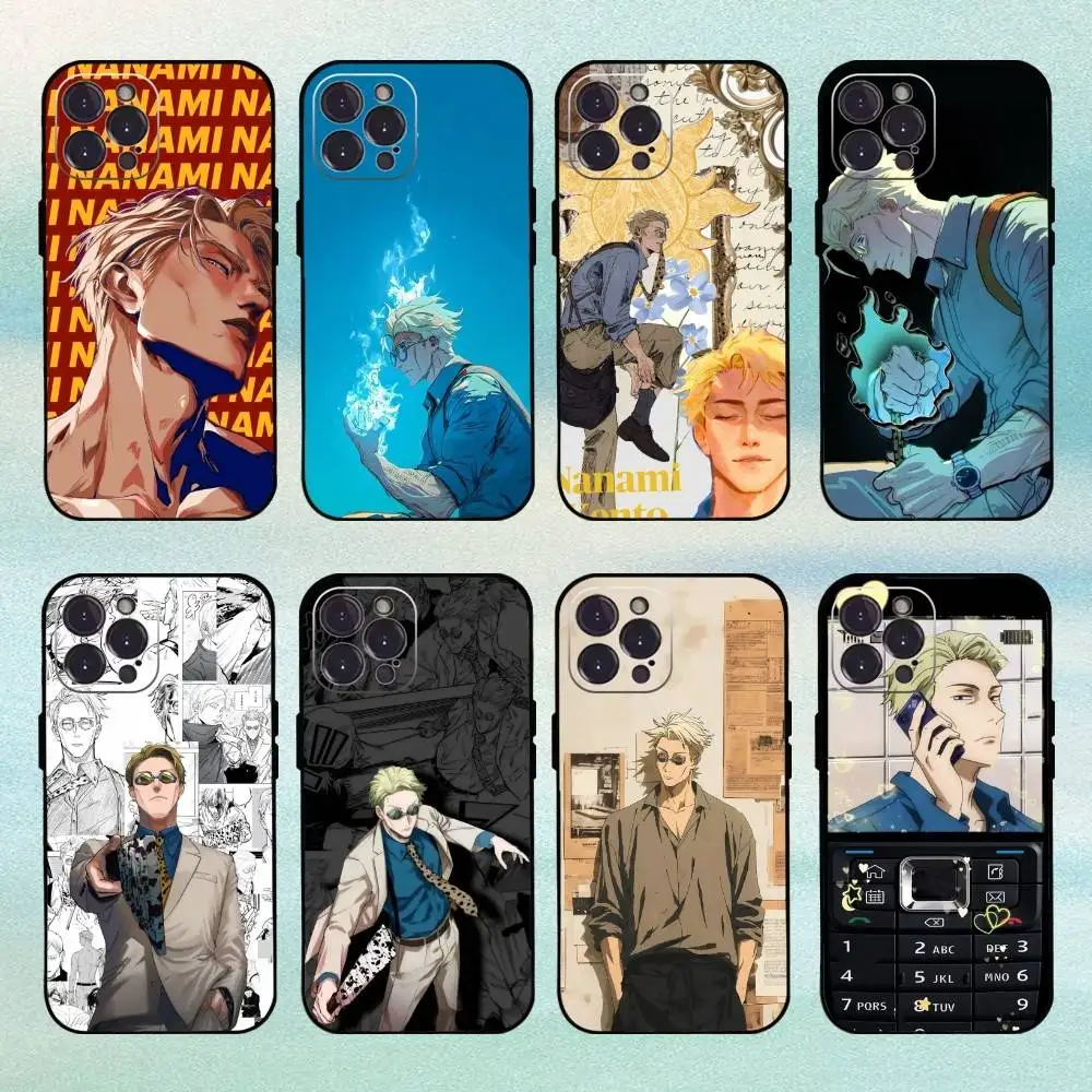 

Anime Kento Nanami Phone Case For iPhone 16,15,14,13,12,Plus,Pro Max, 5G Others Soft Black Cover