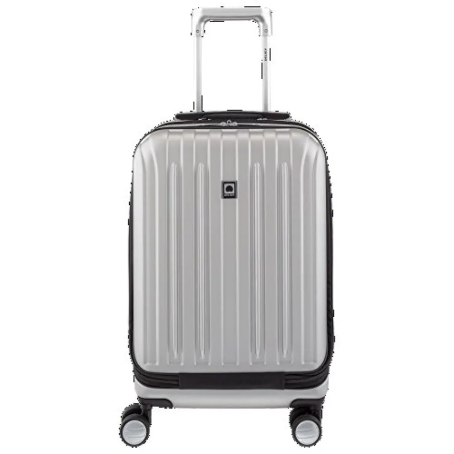 

Чемодан DELSEY PARIS Titanium Hardside Expandable с колесами-спиннерами, ручная кладь, серебристый, 19 дюймов