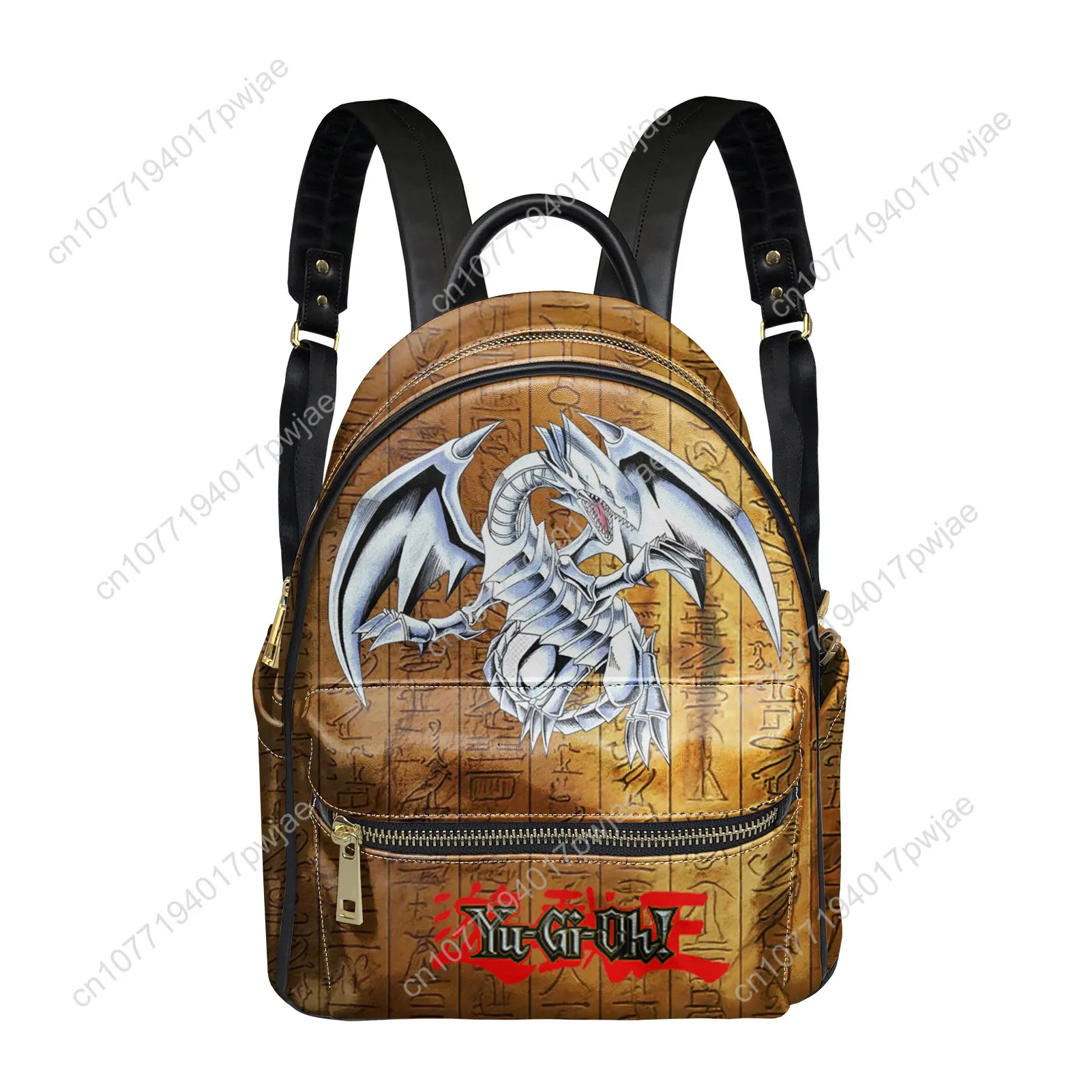 Yu Gi Oh Anime Yugi Muto Backpack Womens Men Personalized Double Shoulder Bag Business Travel Bookbag Rucksack Gift Daypack
