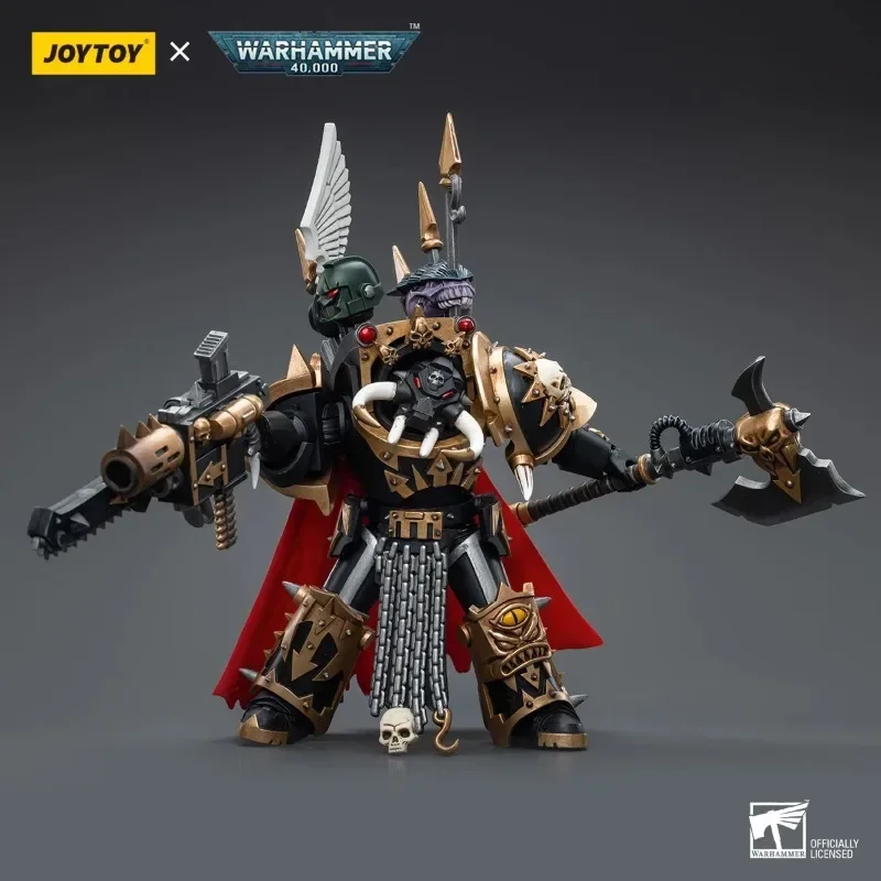 

In Stock JOYTOY Warhammer 40K Scale Chaos Space Marines Black Legion Chaos Lord in Terminato Anime Action Figure Model Toys Gift