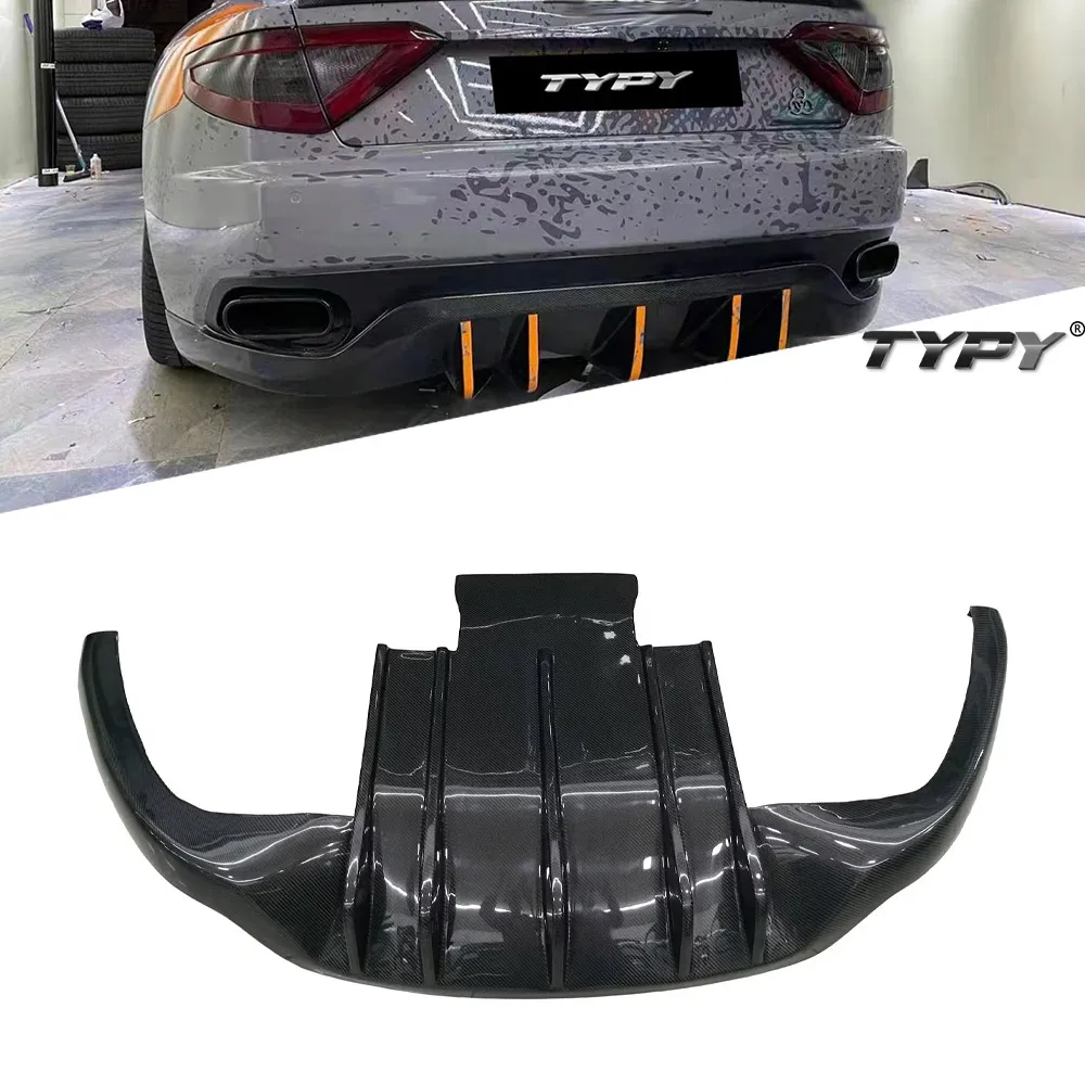 

Автомобильные аксессуары TYPY, подходят для Maserati GTS GT Gran туризм, трансформер, модифицированный в углеродное волокно, задний бампер, диффузор, задняя губа