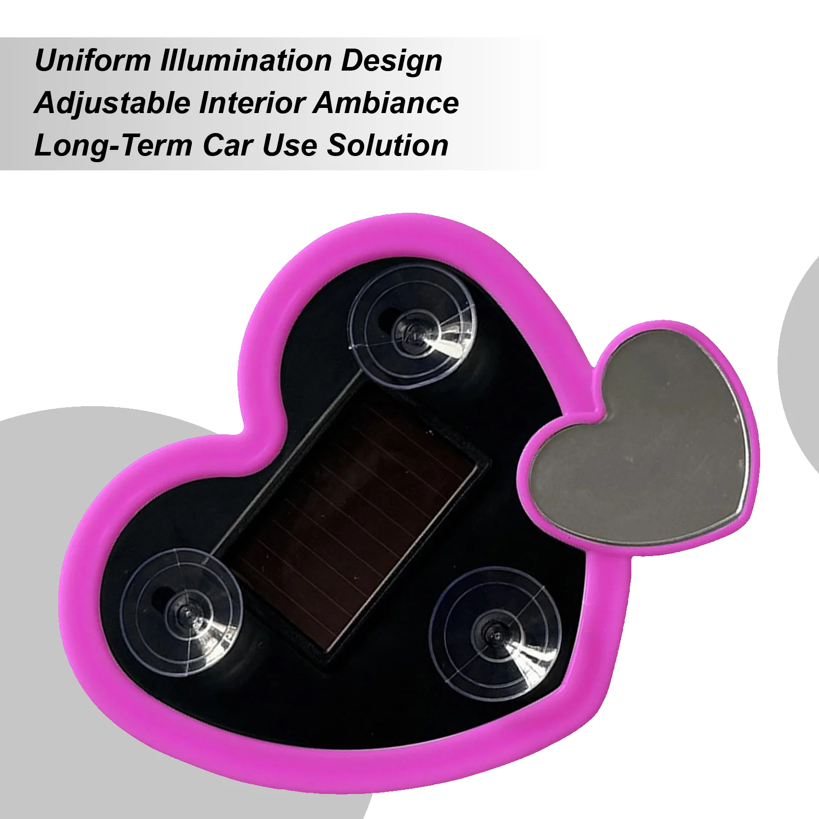 

Светодиодные фонари для автомобиля, солнечная лампа в форме сердца, декоративная оконная лампа, неоновый окружающий свет для треугольного декора окна, автомобильный интерьер