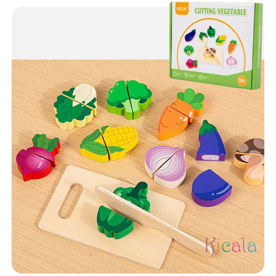 Zabawka symulacyjna kuchnia drewniana klasyczna gra akcesoria kuchenne zabawka edukacyjna Montessori dla dzieci zestaw kuchni do zabawy