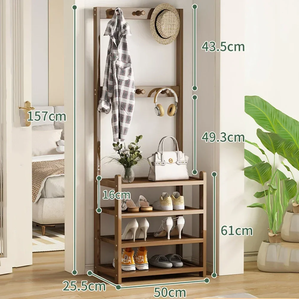 

A Shoe Rack Creative Multi-Layer Indoor Fashion Simple Dustproof Floor Standing Clothes And Hat Rack