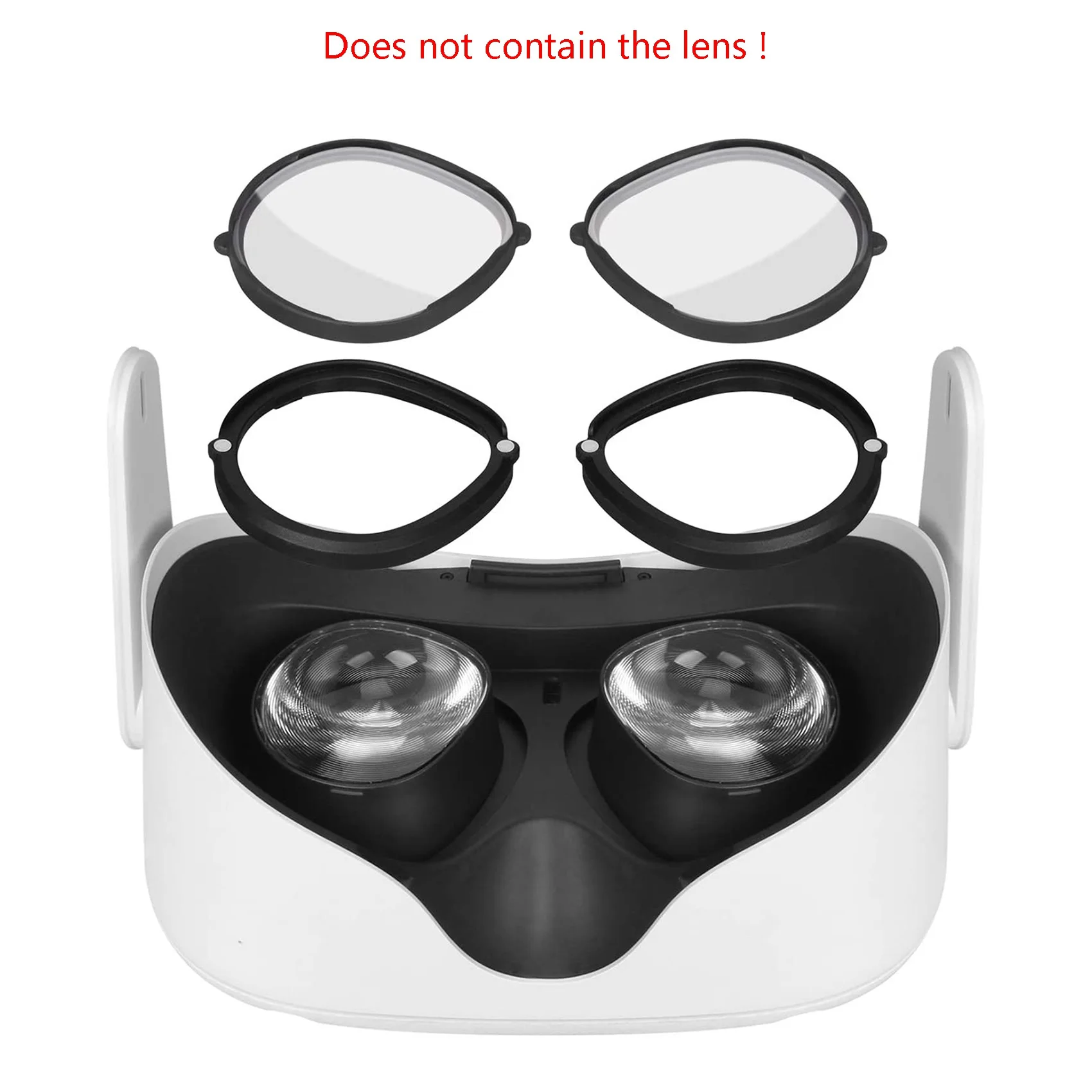 for Oculus Quest 2 VR Magnetic Eyeglass Lens Frame Quick Disassemble Clip Lens Protection for VR Glasses(Without Lens)