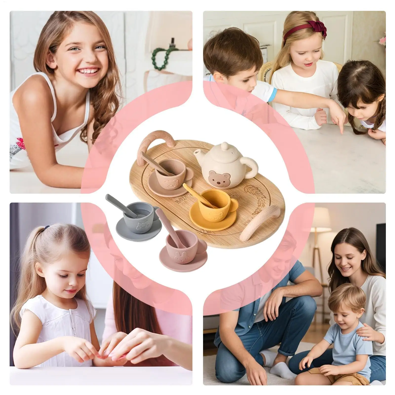 Service à thé pour tout-petits, maison de jeu, jouets, développement de la motricité, jeu de rôle, jouet pour filles et garçons de 3 à 6 ans, cadeau de vacances
