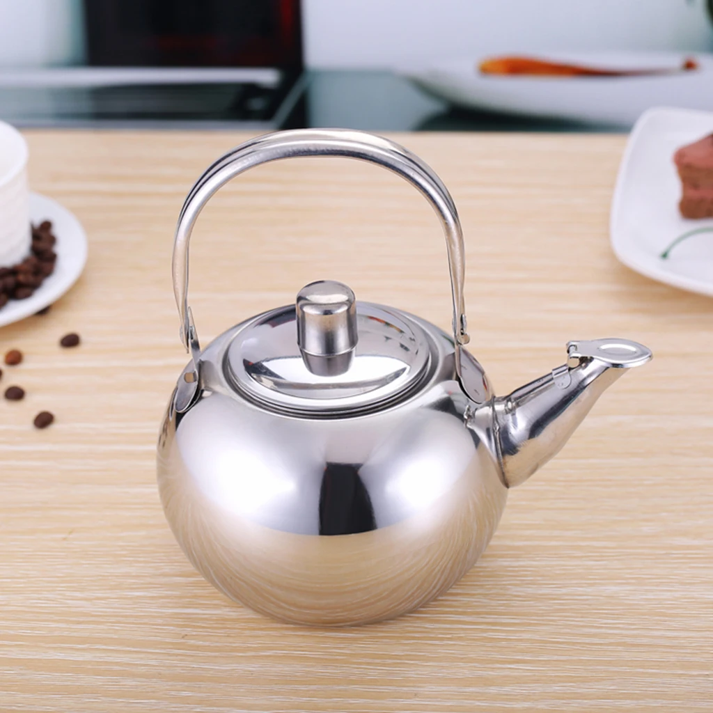 Steel Tea Kettle Portable Infuser Teapot Water Coffee Pot for Kitchen Stove Induction Tea Ceremony Use - view 3
