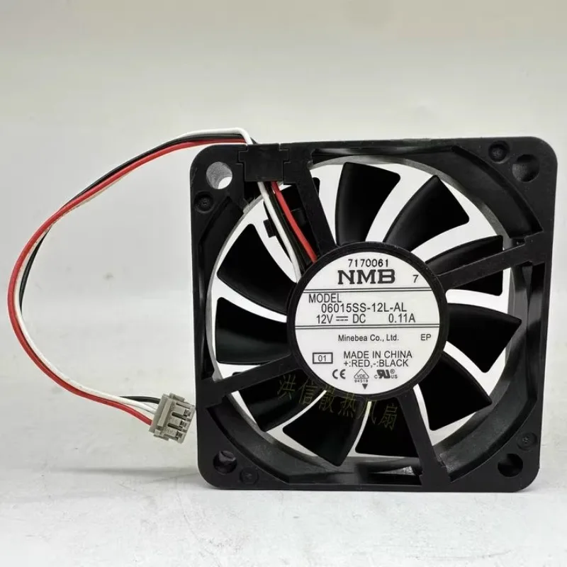 

New Cooler Fan for NMB 06015SS-12L-AL DC12V 0.11A UPS Power Supply Alarm Cooling Fan 6CM