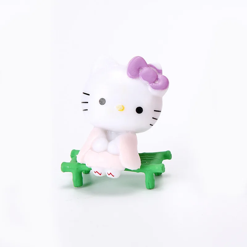 6 قطعة مرحبا كيتي دمية الزخرفية لطيف لعبة من الكارتون باقة DIY بها بنفسك سطح المكتب اكسسوارات السفر النساء لوازم طالب هدية بالجملة #6