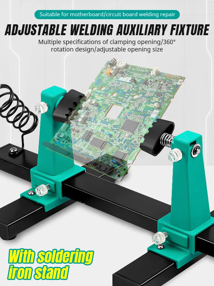 Circuito stampato saldatura riparazione dispositivo di smontaggio supporto per scheda madre regolabile rotazione a 360 ° morsetto per scheda madre