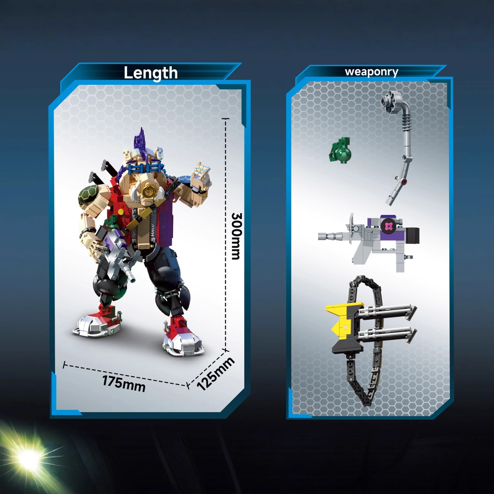 Cyber Pig Head Warrior Modelbouwpakket 802 stuks Kleine Deeltjes Baksteen Constructiespeelgoed voor volwassenen Kinderen