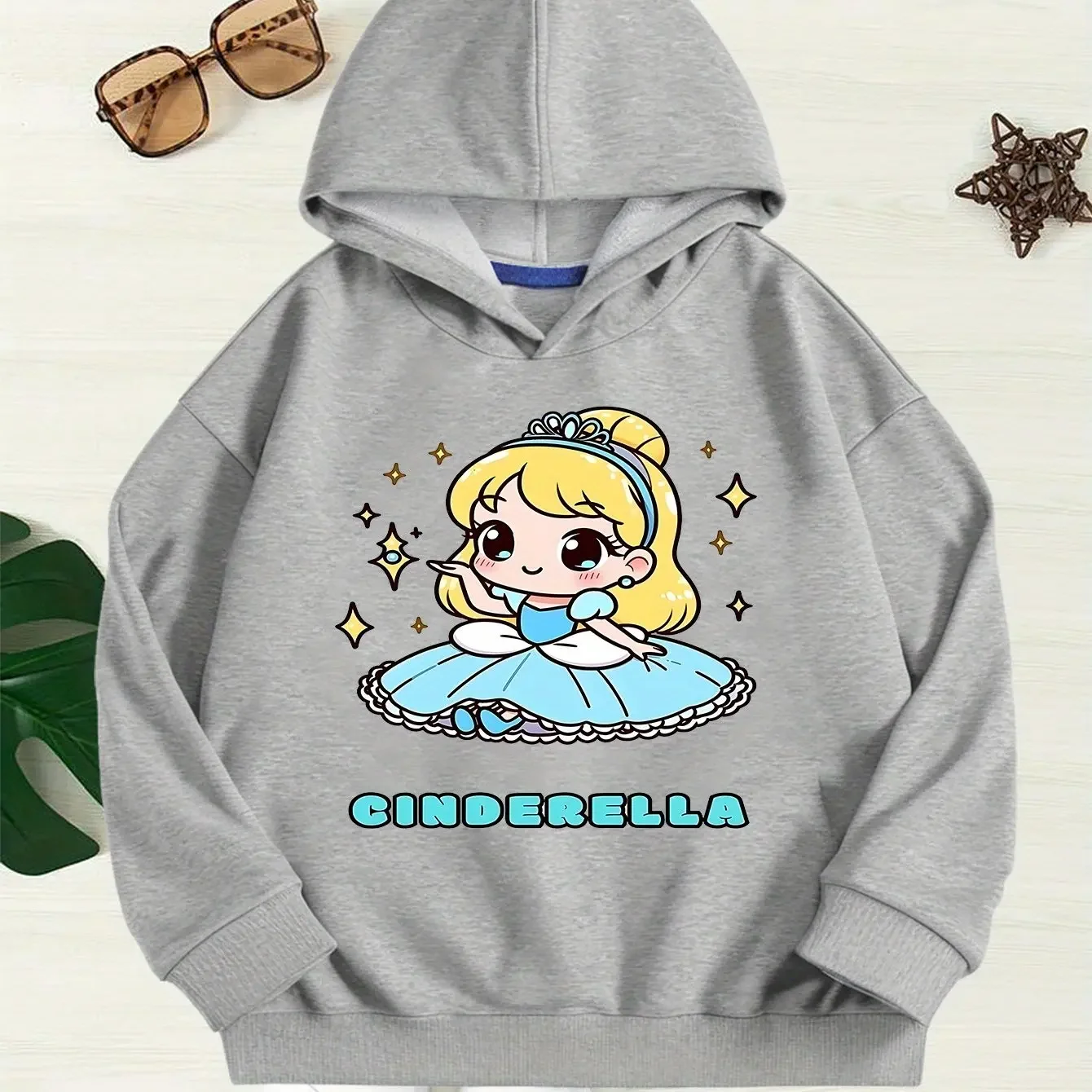 ملابس ديزني سندريلا الكلاسيكية الخيالية اللطيفة للأولاد والبنات لخريف وشتاء سترات كاجوال مريحة ودافئة وعصرية