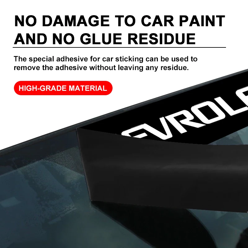 1 قطعة نافذة السيارة الأمامية الظل ملصق مزخرفة اكسسوارات صالح لشروليه سيلفرادو إمبالا ماليبو الاعتدال كروز السترة شرارة #5