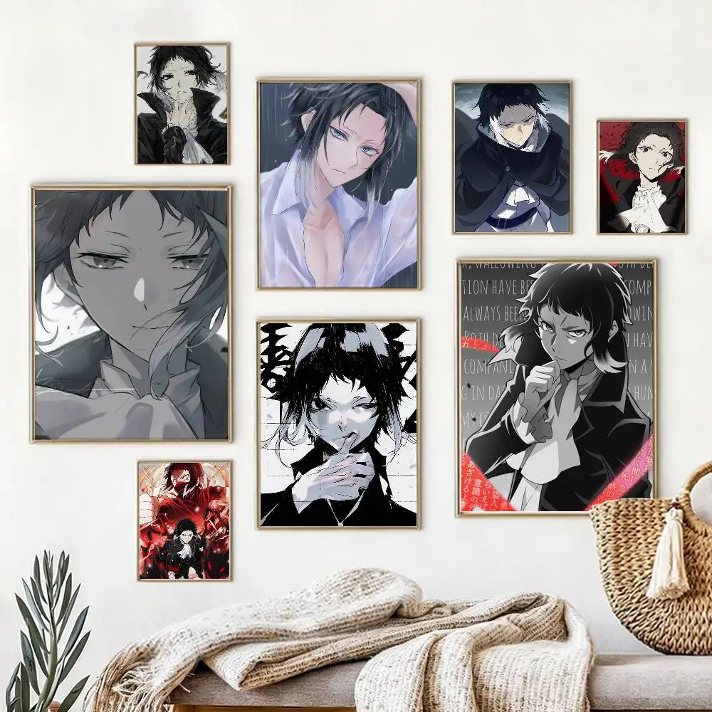 

R-Ryunosuke A-Akutagawa Poster High Quality Dorm Living Room Aesthetic Wall Decoration Painting Stickers Gift