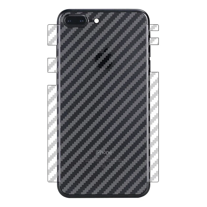 5pcs Anti-fingerprint Carbon Fiber Back Film For iPhone XS MAX XR Protective Film For iPhone 16 15 14 13 12 11 Pro MAX 8 7 plus