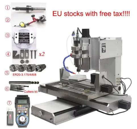 Mini incisione verticale 3D Hine Router CNC a 5 assi