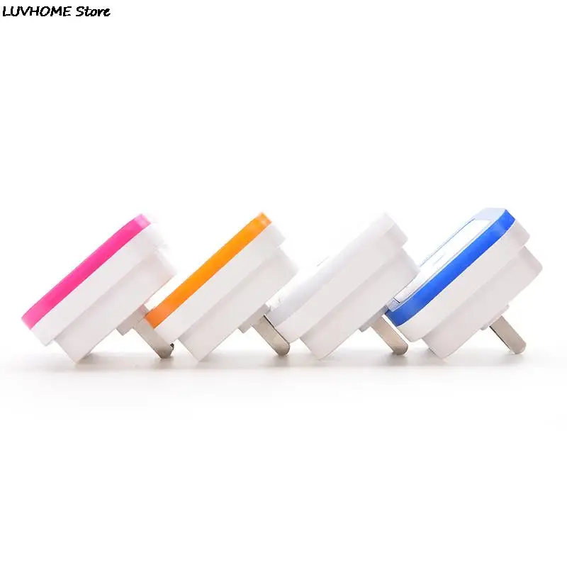 4 Color AC110-220V LED Night Light For Baby Mini LED 0.5W Night Light Control Auto Sensor Baby Bedroom Lamp Square