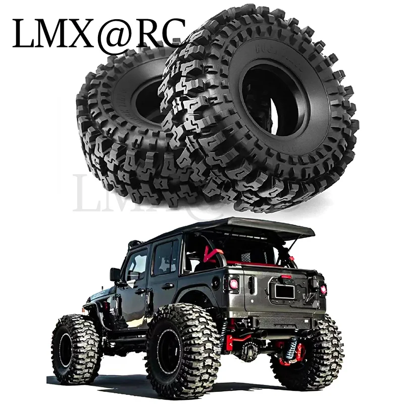 

LMX RC 4 шт. 120 мм 1,9 дюйма, мягкая резиновая шина для 1/10 RC гусеничного автомобиля Axial SCX10 Pro Capra Traxxas TRX4 RC4WD D90 Redcat