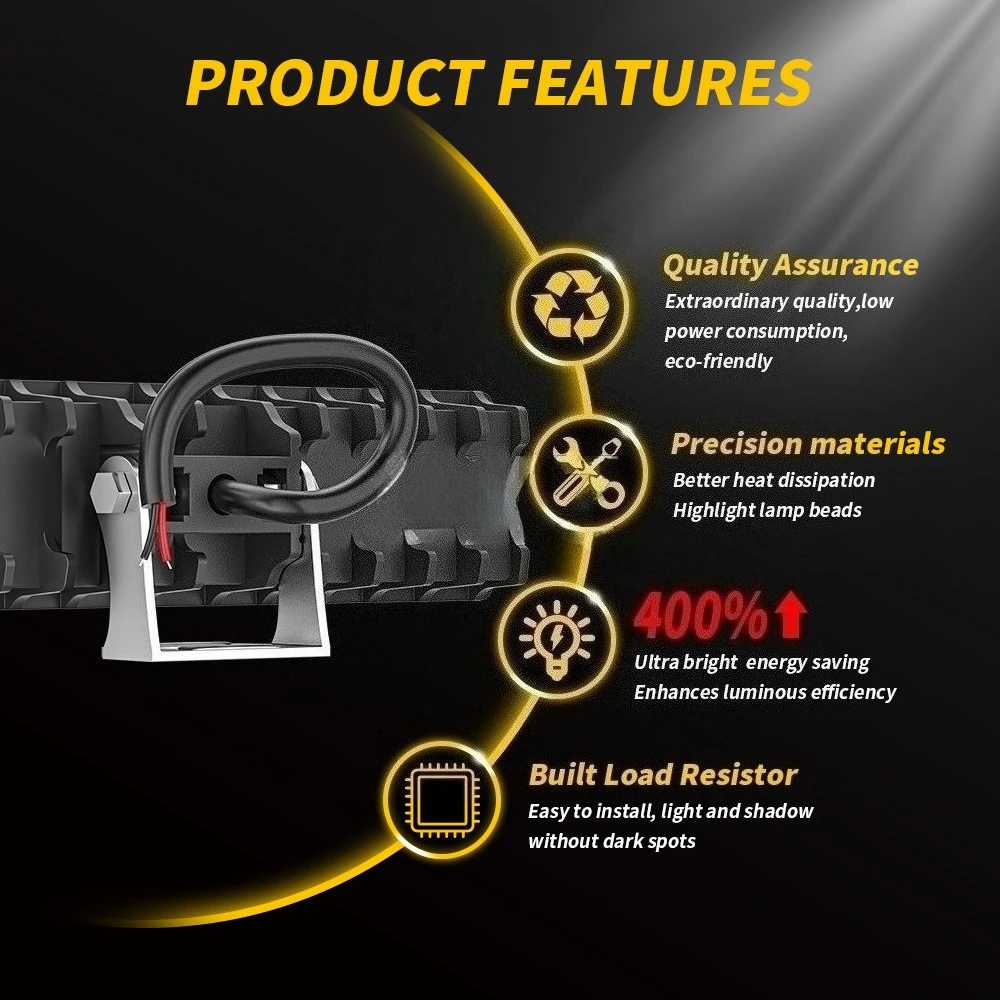 6 LED سيارة ضوء العمل عالية مشرق الأضواء العالمي الطرق الوعرة السيارات شاحنة القيادة الضباب المصابيح الأمامية DRL مصباح قيادة 12 فولت