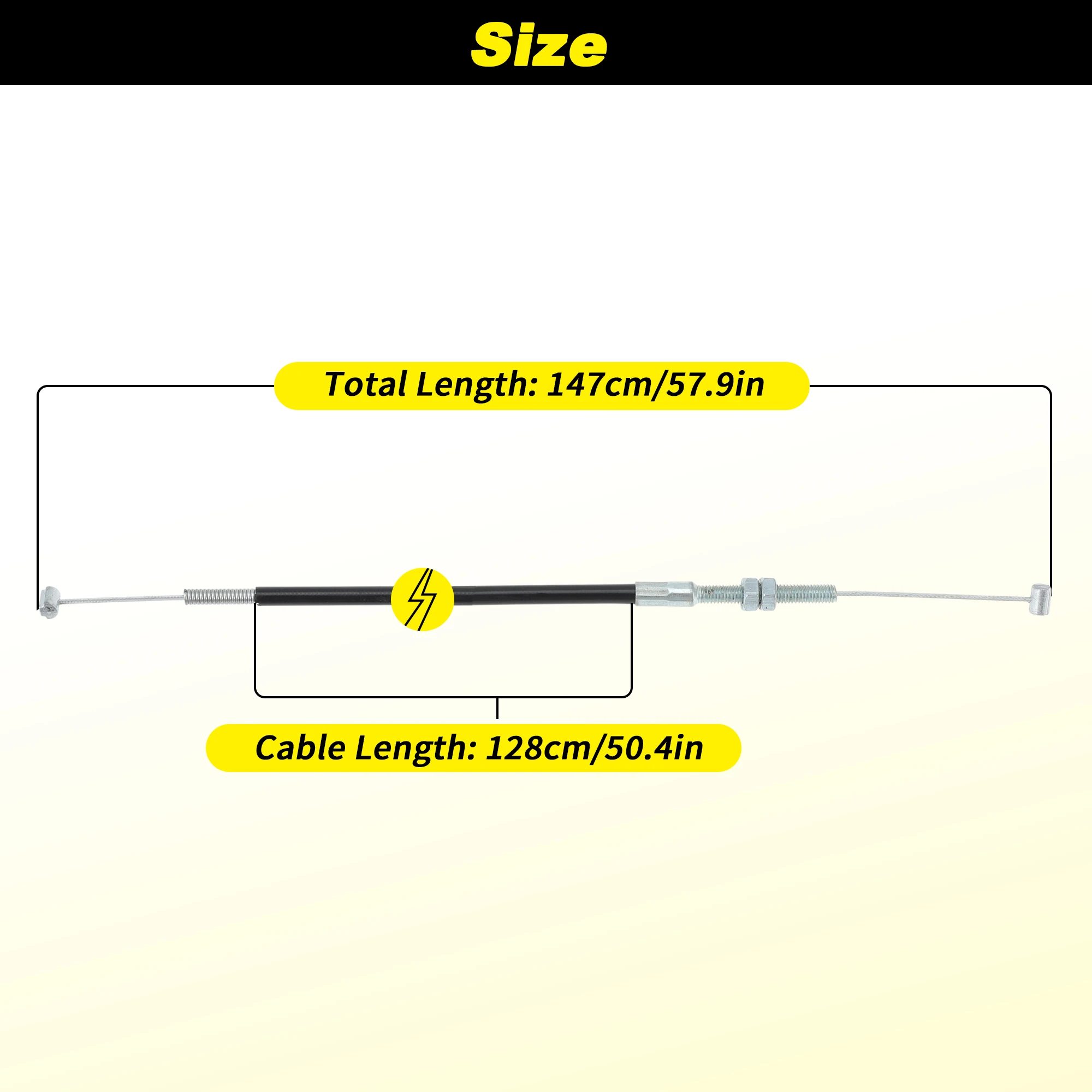 Motoforti No.17910-VA3-003 جزازة العشب خنق كابل لهوندا HRD535 HRD536 HR214 HR215 HR216 كابل فرامل يد استبدال رقم GH45843