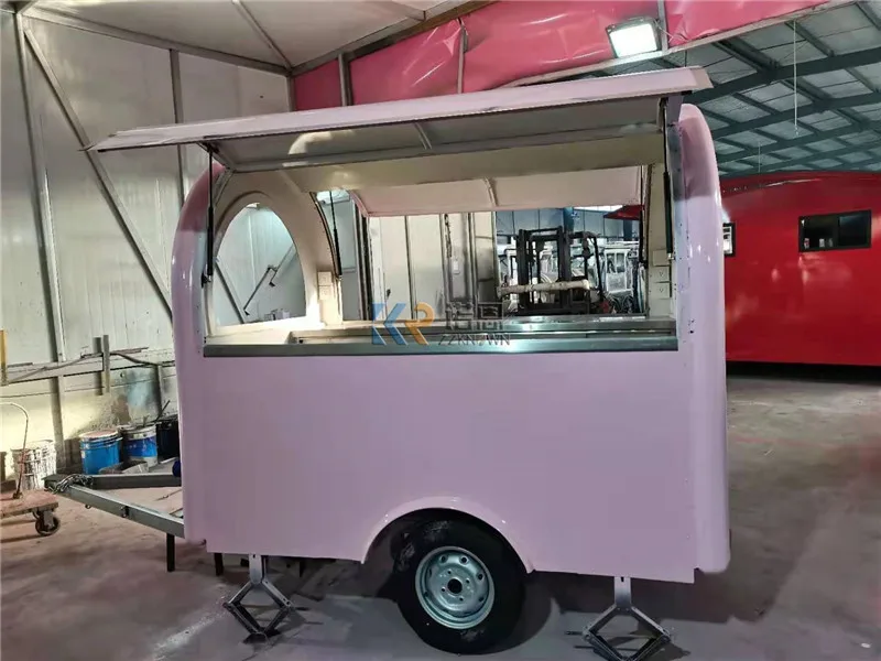 Hot Sell Ice Cream Hot Dog Food Trailer Horse Box Camper Van Coffee Cart Food Truck Mobile Kitchen for Sale