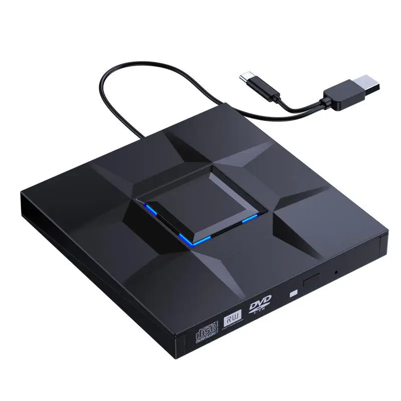 USB 3.0 Type-C External DVD Drive CD Player CD DVD RW Optical Drive DVD Burner DVD Writer For Laptop Notebook