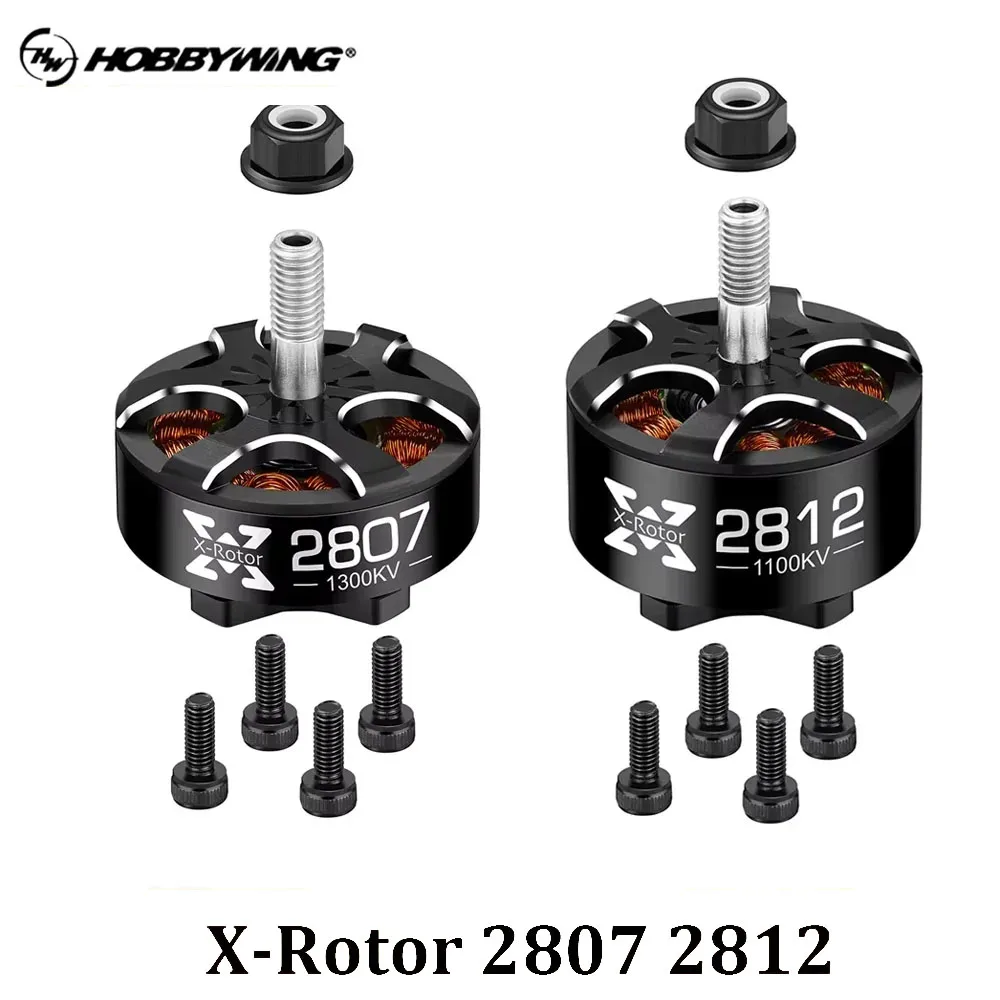 

HOBBYWING Xrotor 2807/2812 900/1100/1300KV 4-6S 1500KV 4-5S/1700KV 3-4S черные бесщеточные двигатели FPV гоночные аксессуары RC