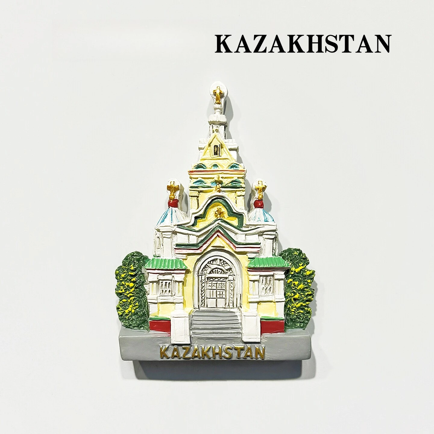 Kazakhstan 3D Fridge Magnets Tourism Souvenir Handicraft Resin Refrigerator Magnets Sticker Collection Gift Home Decoration