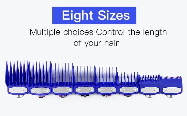 8/10 Stück Haarschneidemaschine Limit Guide Kamm für Wahl und Kemei Trimmer Universal Barber Guide Kamm Haarschnitt Werkzeug Clipper Limit Kämme – Detail 30