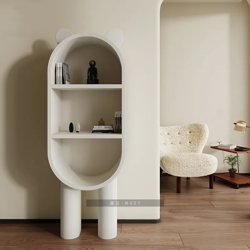 

Nordic design entrance cabinet children's model room bookcase decorative cabinet