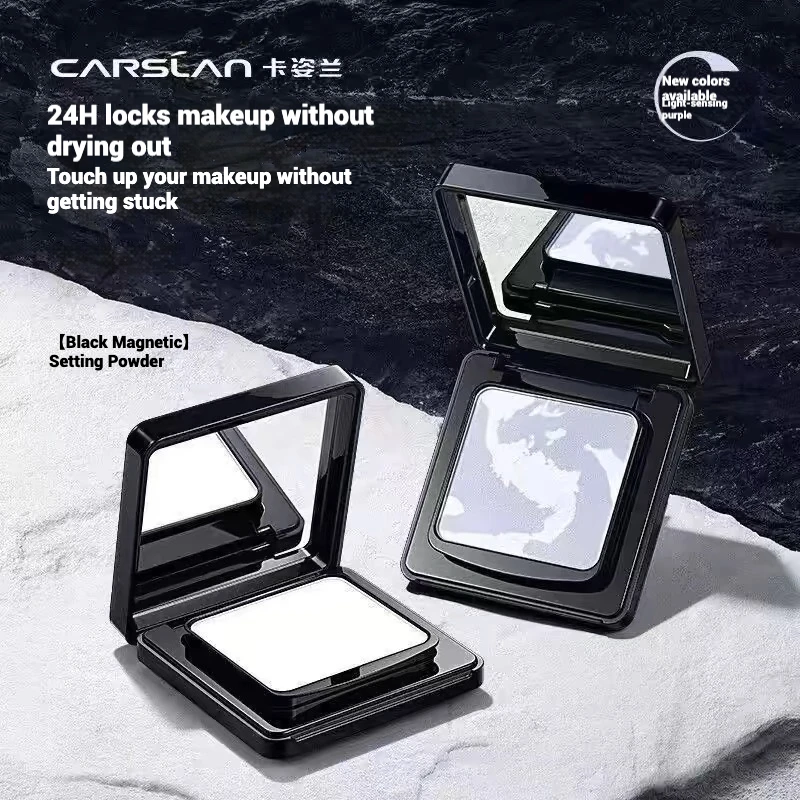 Carslan Black Magnetic Setting  Powder Fine Mist Oil Control Lightweight Transparent  Long Lasting Dry Skin Oil Skin