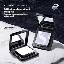 Carslan Black Magnetic Setting Powder Fine Mist Oil Control Lightweight Transparent Long Lasting Pressed Powder Makeup Dry Skin