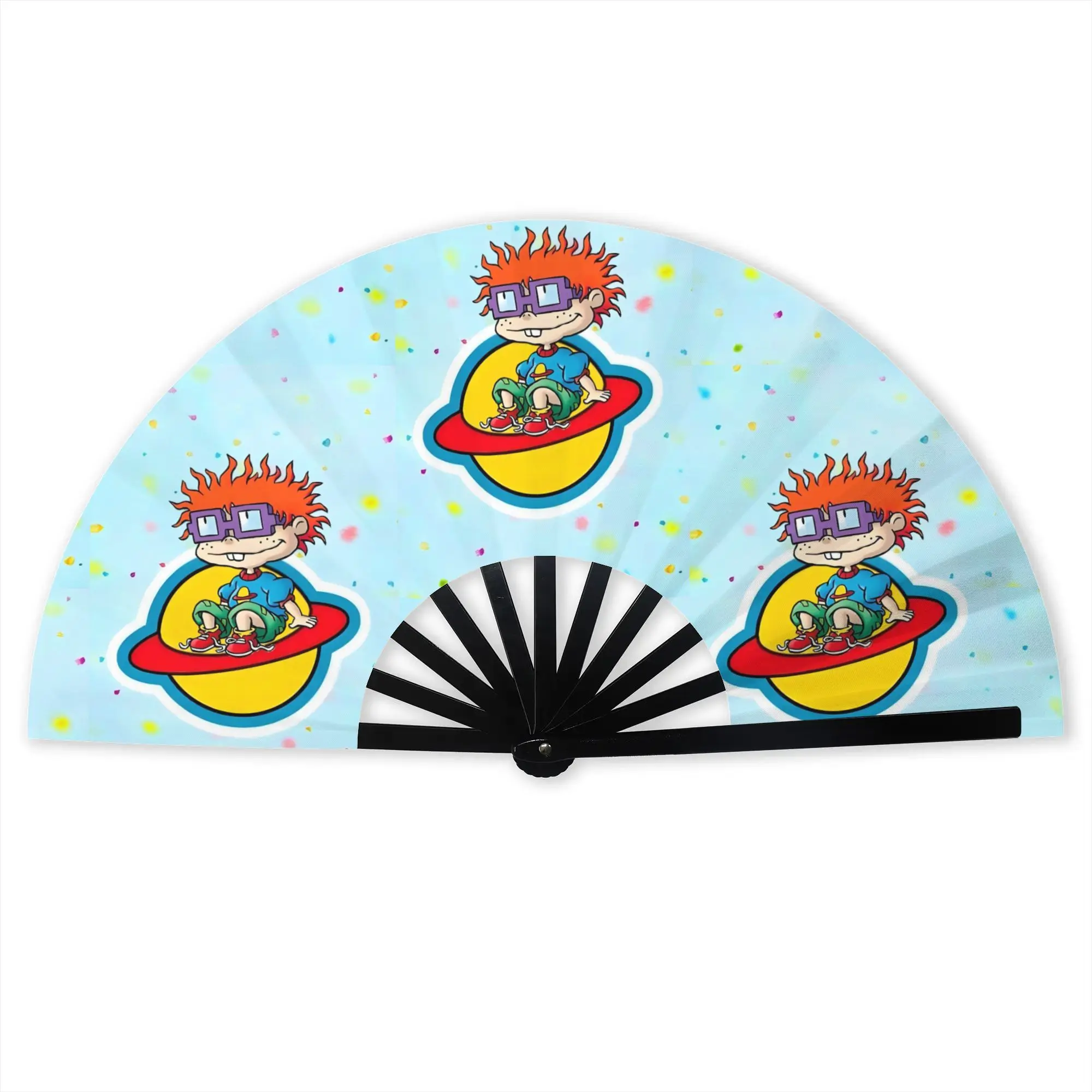 Animation Chuckie Finster Hand Fan Promotional Gift Event Souvenir R-Rugrats Durable Folding Fans Unique Bulk Pack Fan
