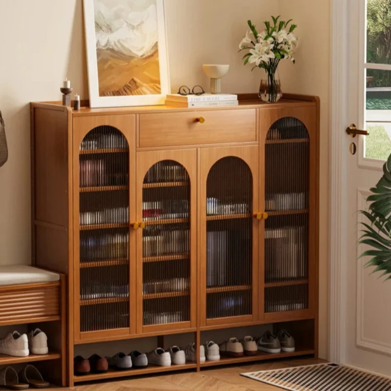 Integrated Multi-layer Shoe Cabinets Light Luxury Large-capacity Shoe Cabinets Organizador De Zapatos Living Room Furniture
