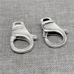 925 Sterling Silver Large Lobster Clasp for Bracelet Necklace