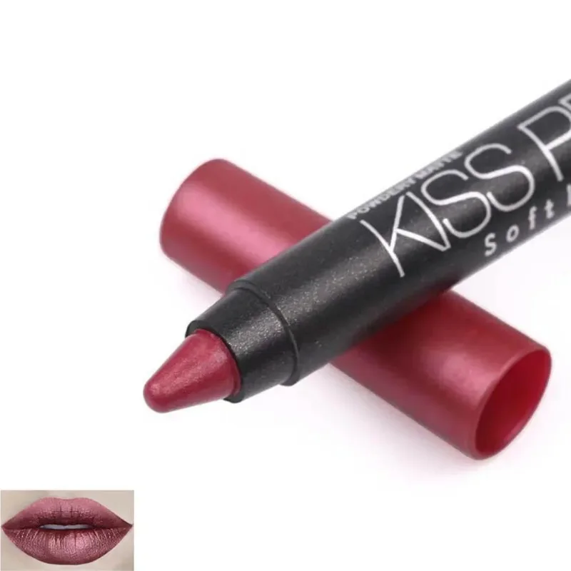 Matte Kissproof Lipstick Makeup Long Lasting Effect Powdery Matte Soft Lipsticks Cosmetic Tool CIN6  899