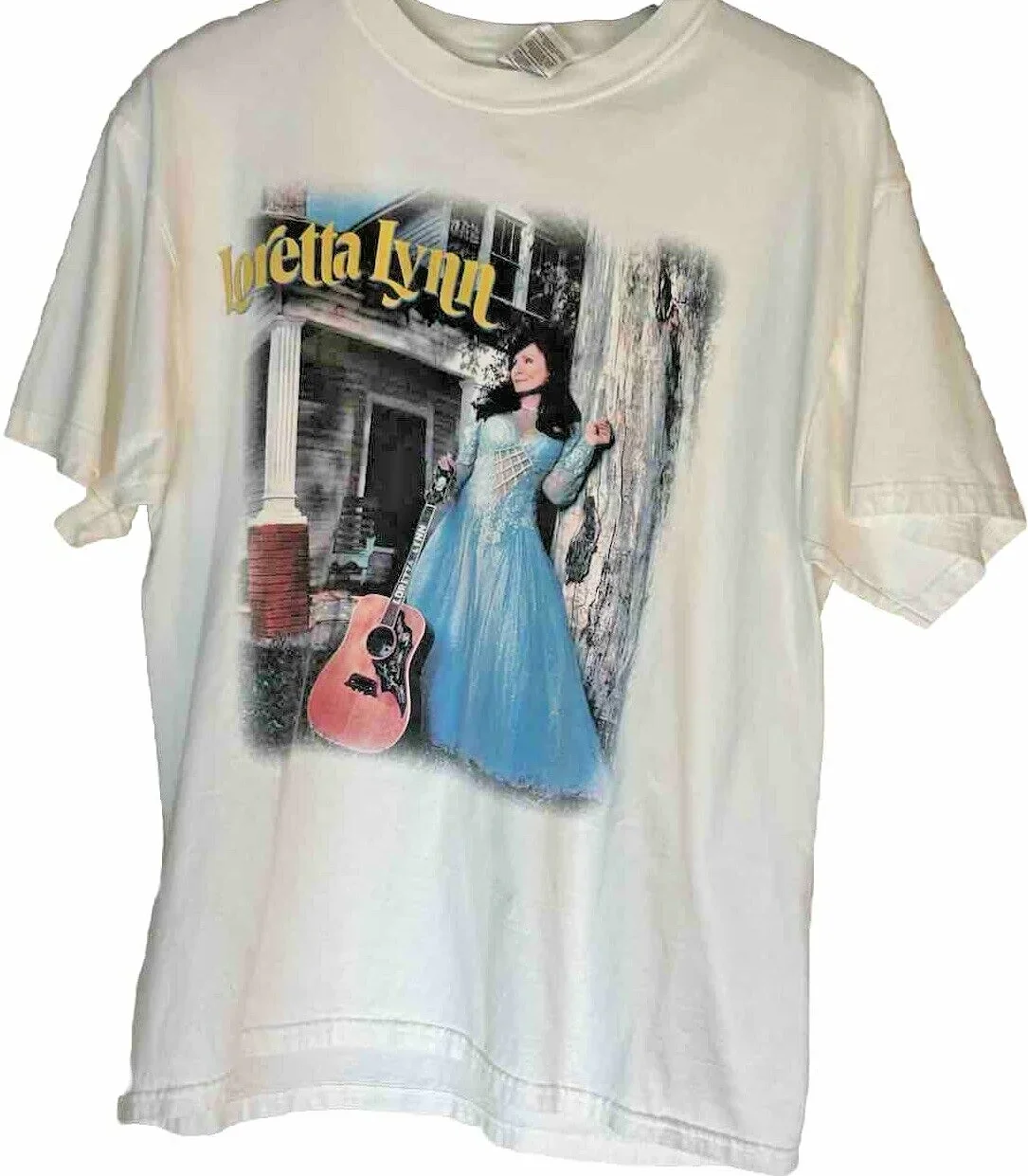 Vintage Loretta Lynn Shirt 90s Short Sleeve Crew Neck Concert Shirt Band Tee L