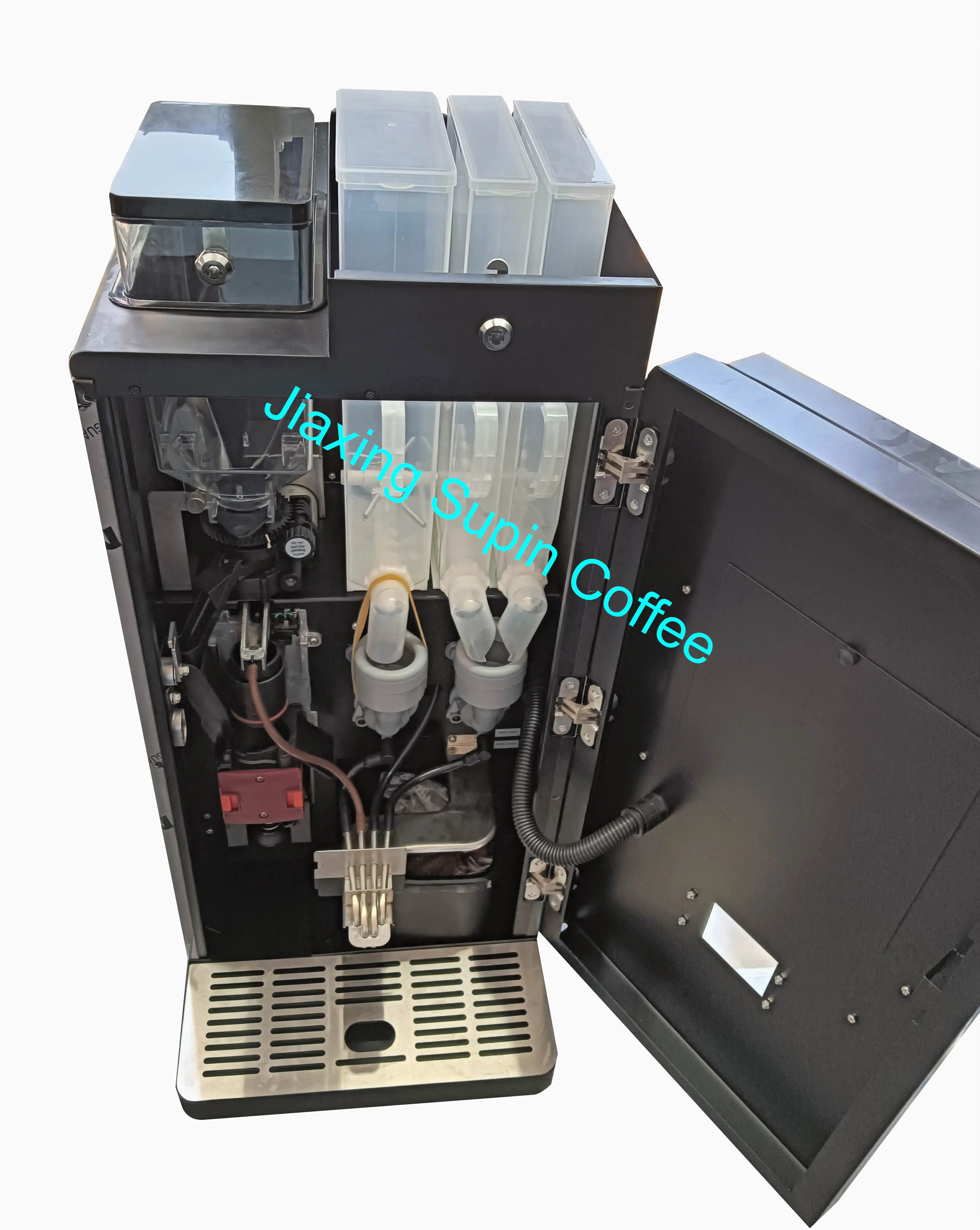 408D SUPIN Freshly Ground Espresso Coffee Vending Machine 16.5 Inches Touch Screen With Big Powder Canisters And Full Screen