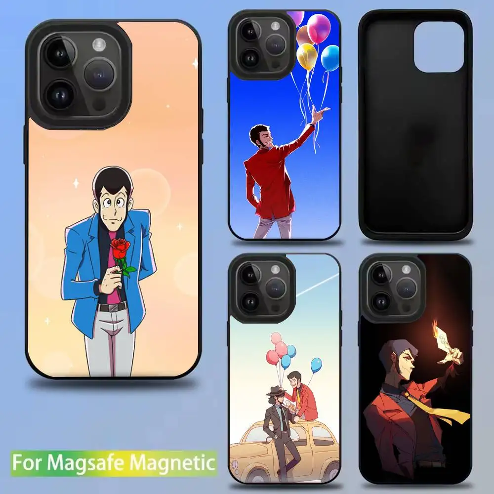 

Anime Lupin lii Rupan Phone Case For iPhone 16,15,14,13,12,11,Pro,Max,Plus,Mini,SE New Magsafe Magnetic Wireless Charging