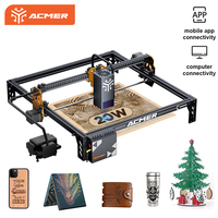 ACMER Laser Engraver P1 S Pro 20W Support WIFI Gyroscope Laser Engraving Cutting Machine Carve Glass Coated Metal for Business