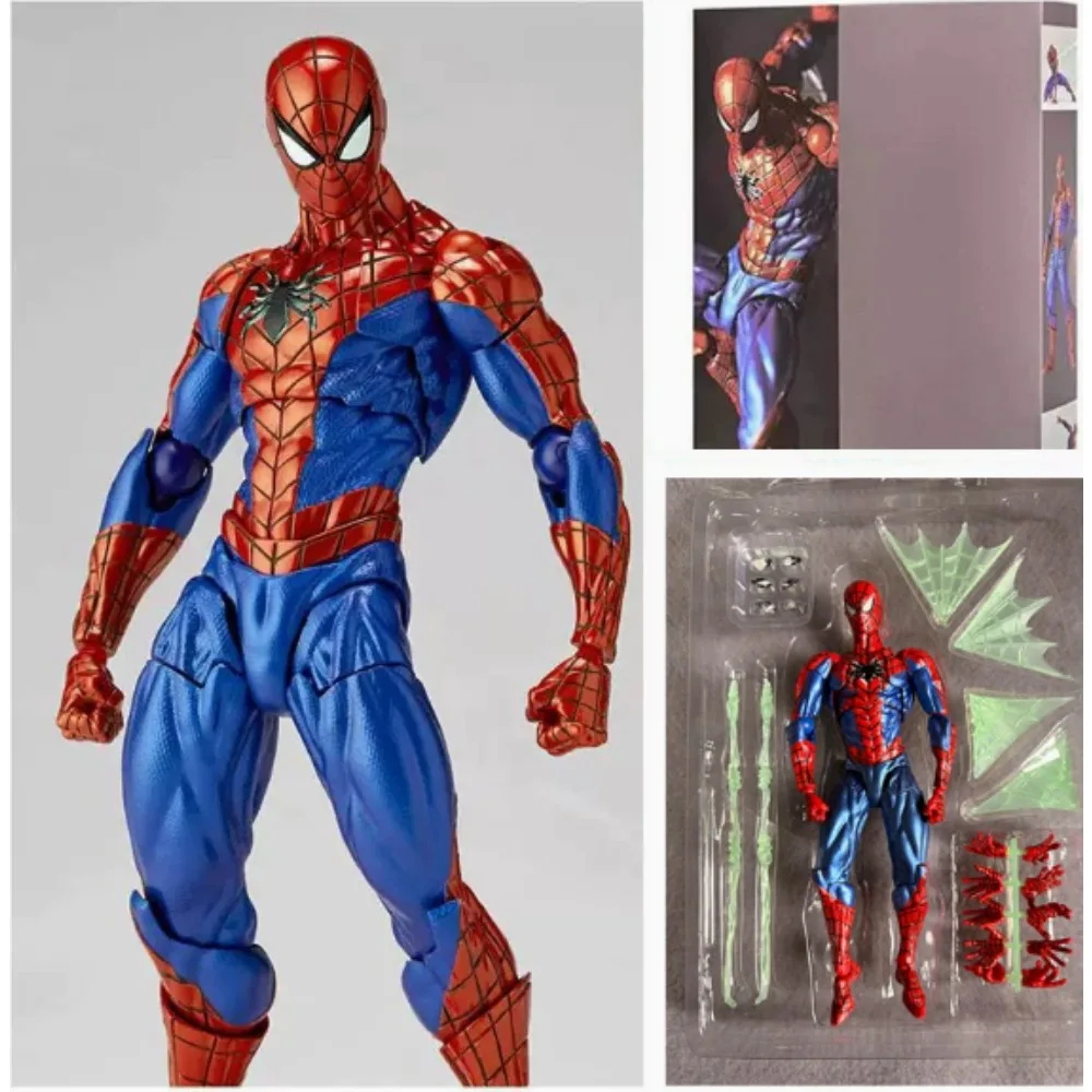 

Spiderman Figure Amazing Yamaguchi Spider-Man 2.0 Agent Venom Mafex Anime Action Figure Customized Gifts Toys