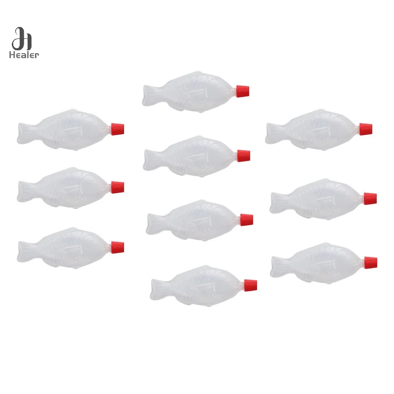 10Pcs Fish-Shaped 8.5ml Soy Sauce Disposable Sauce Bottle Sushi Seasoning Bottle Vinegar Bottle Spice bottles Packing bottle