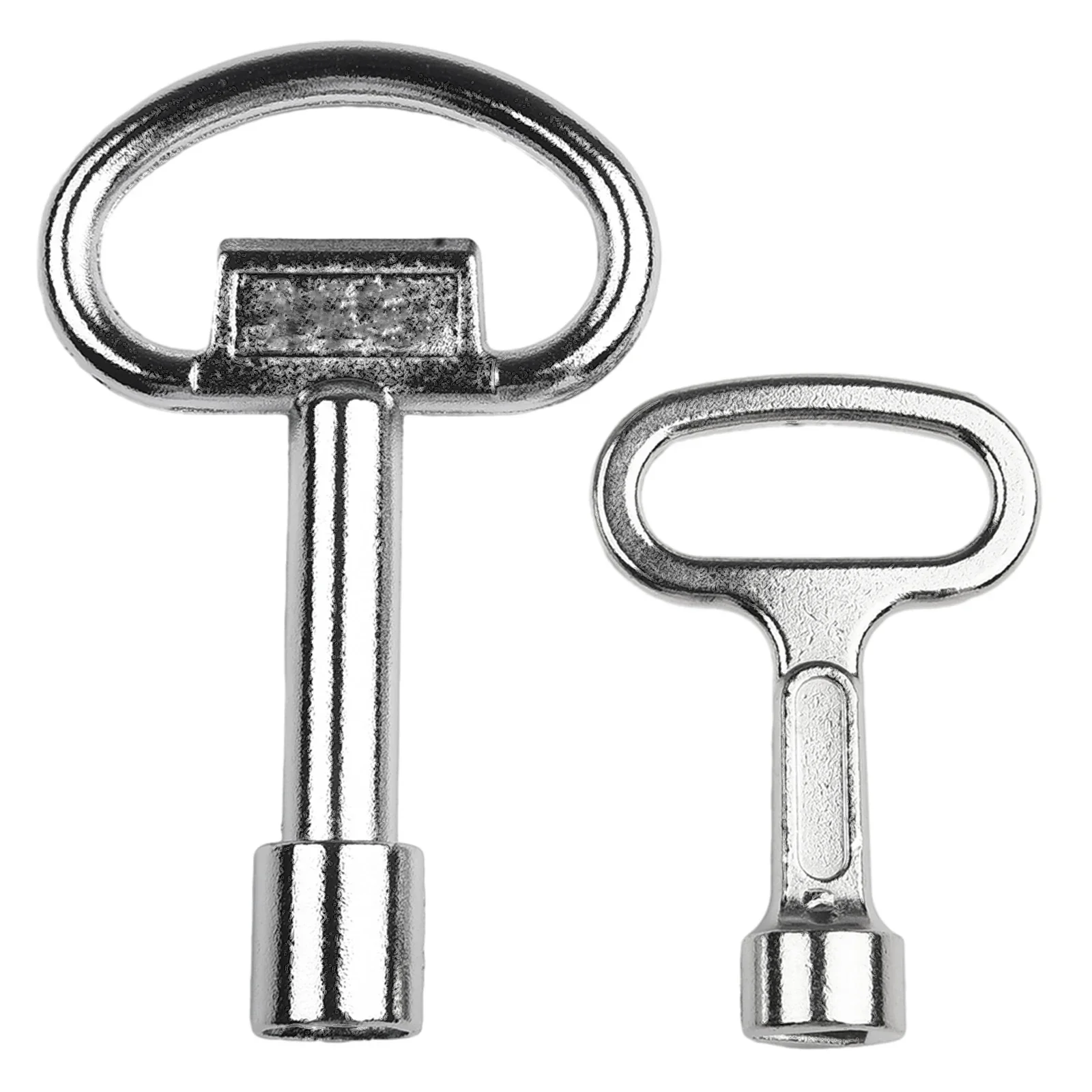 2 Pcs Water Tap Valve Switch Key Triangle Wrench Elevator Door Key Lock Wrench 8/9mm Hole Household Repairing Manual Tools