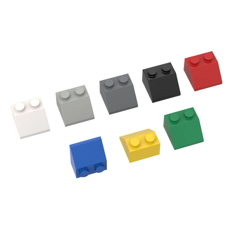 

10 шт. 2x2 наклонные кирпичи 3039 DIY аксессуары для сращивания игрушечные строительные блоки совместимые частицы