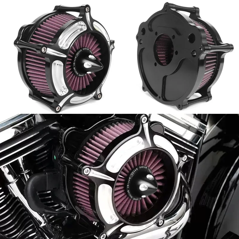 

For Harley XL883 X100 X120 X200 Universal Sportster Motorcycle Air Purifier Pointed Big Air Filter Cleaner