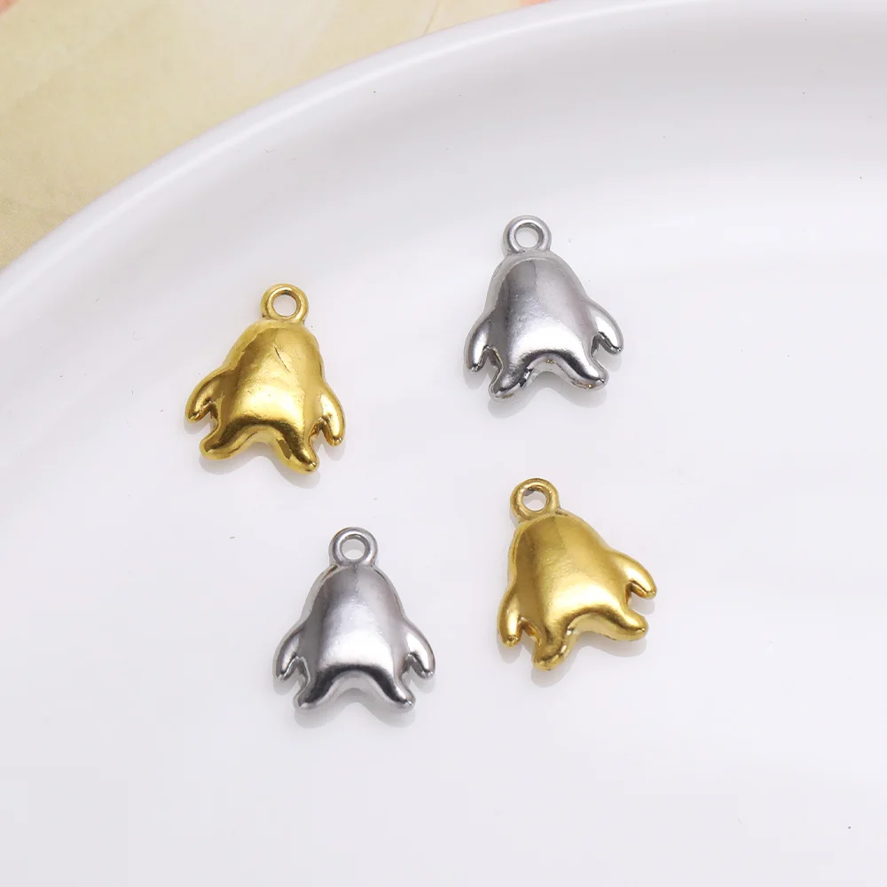 

Сердечный дизайн 100 шт. 10*12 мм подвески для ожерелья/нержавеющая сталь/ручная работа/форма пингвина/фурнитура для ювелирных изделий/кулон «сделай сам» # 195214